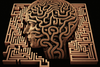 Bewusstsein Bewusstseinszustand Kopf Labyrinth Mastermind Irrgarten Gehirn Abtrakt