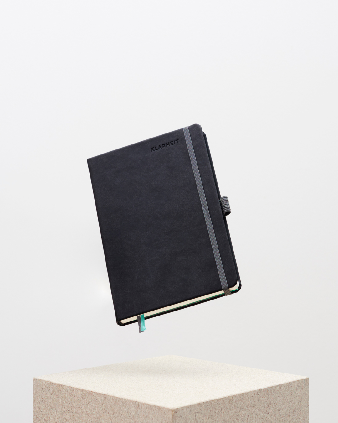 KLARHEIT 8 Hardcover Planer Vorderseite dunkel, 26-Wochen Fokus-System Made in Germany